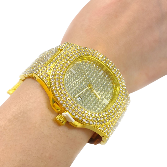 Stainless Steel Diamond Relógio Wrist Watches