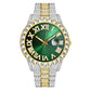 Stainless Steel Iced Out Watch Men Luxury Waterproof Watch