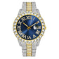 Stainless Steel Iced Out Watch Men Luxury Waterproof Watch
