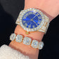 Cuban Quartz Bling Full Rhinestones Watches