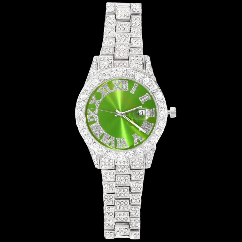 Cuban Quartz Bling Full Rhinestones Watches