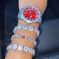 Cuban Quartz Bling Full Rhinestones Watches