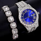 Cuban Quartz Bling Full Rhinestones Watches