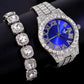 Cuban Quartz Bling Full Rhinestones Watches