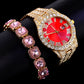 Cuban Quartz Bling Full Rhinestones Watches