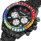 Black Iced Out Wrist Watch