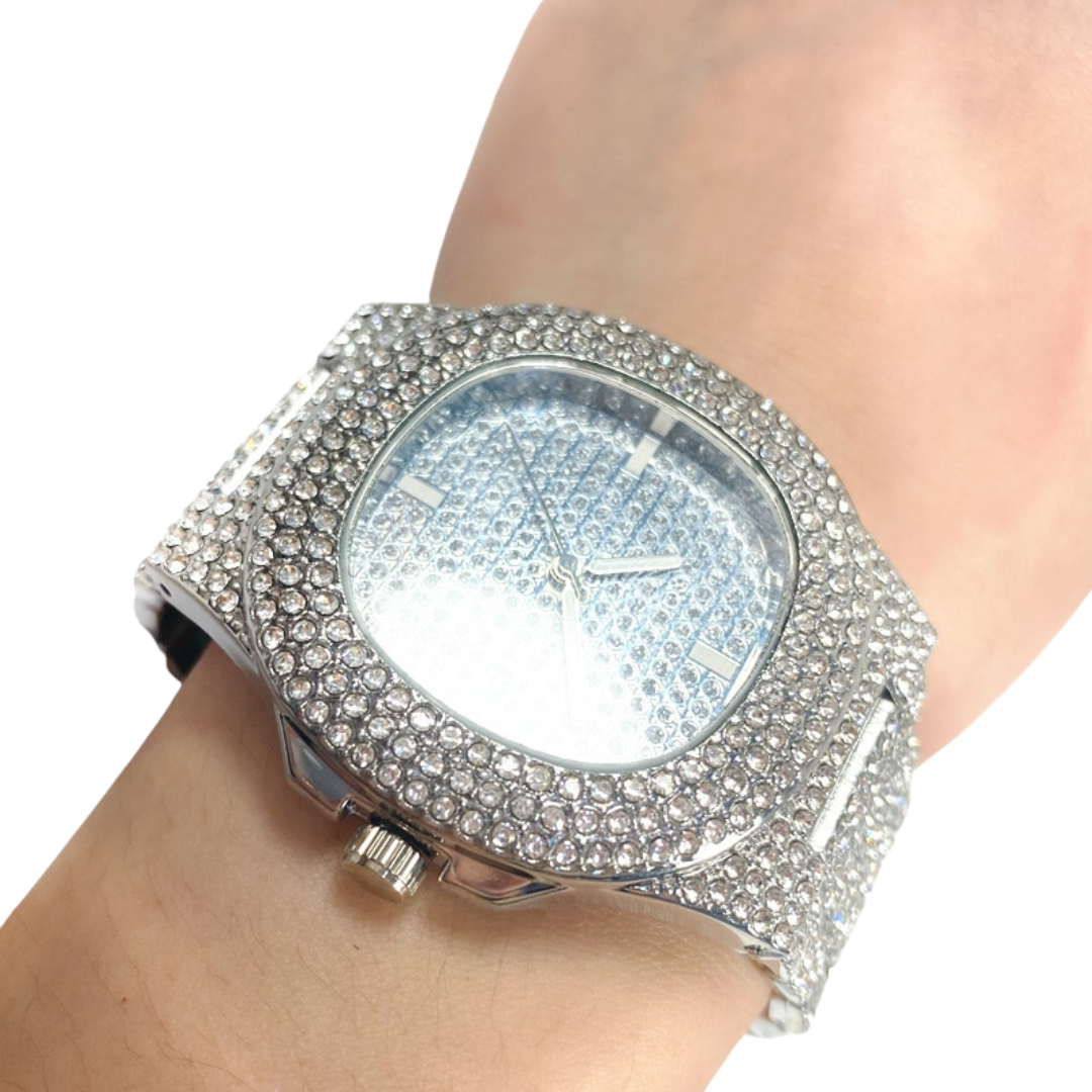 Stainless Steel Diamond Relógio Wrist Watches