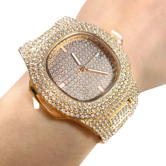 Stainless Steel Diamond Relógio Wrist Watches