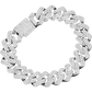 Shine Crystal Iced Out Watch With Full Rhinestones Paved Luxury Rhombus Cuban Link Chain